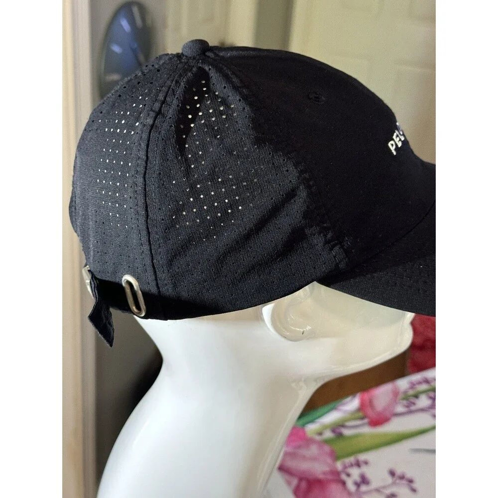 Peloton Cap Hat Unisex Black Adjustable Six Panel Cotton Breathable